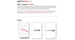 Desktop Screenshot of patrickrhone.com